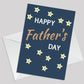 Fathers Day Card, Card for Dad, Stars Design With Envelope