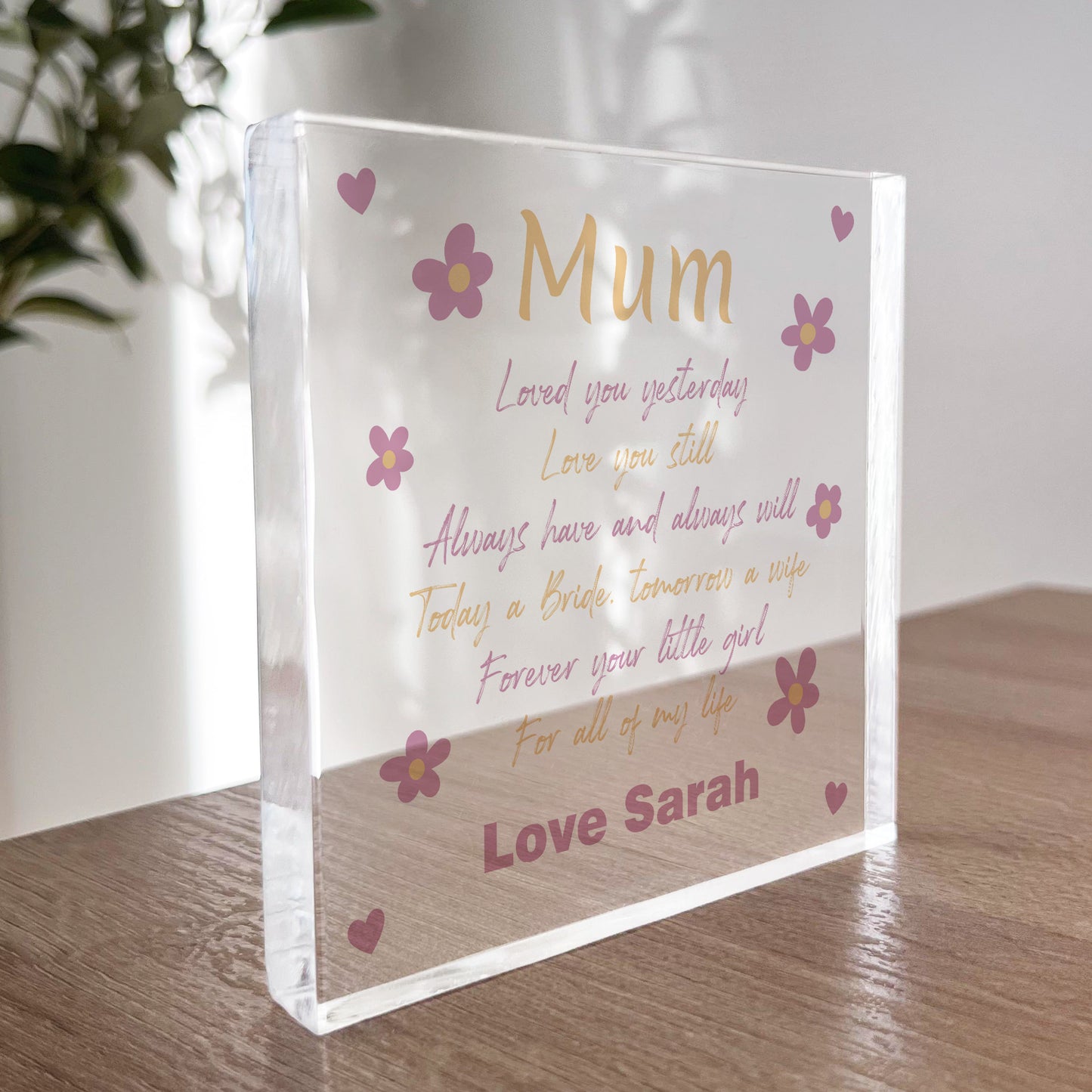 Gift For Mother Of The Bride Personalised Wedding Day From Bride