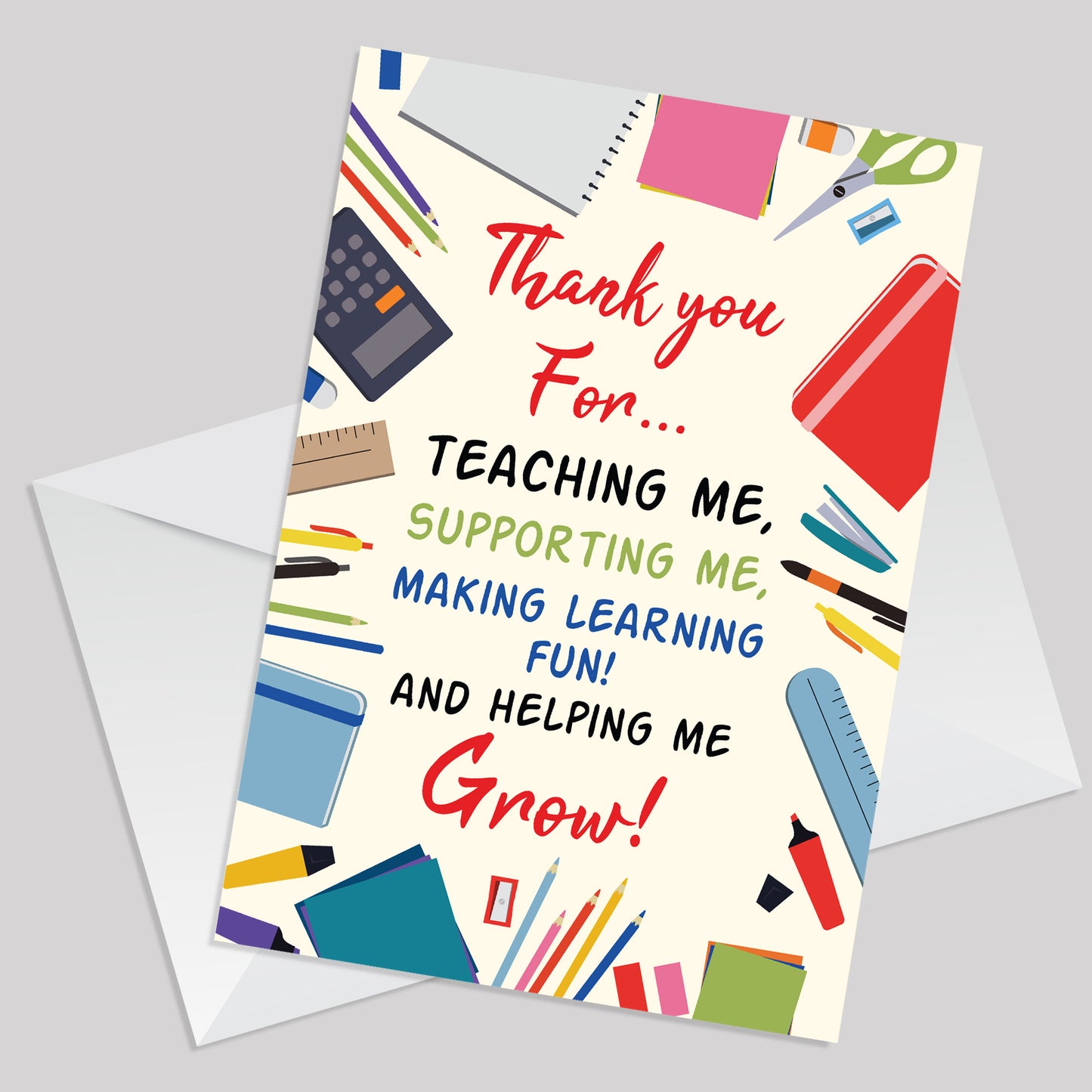 Thank You Cards For School Teacher Nursery Teacher A6 Cards