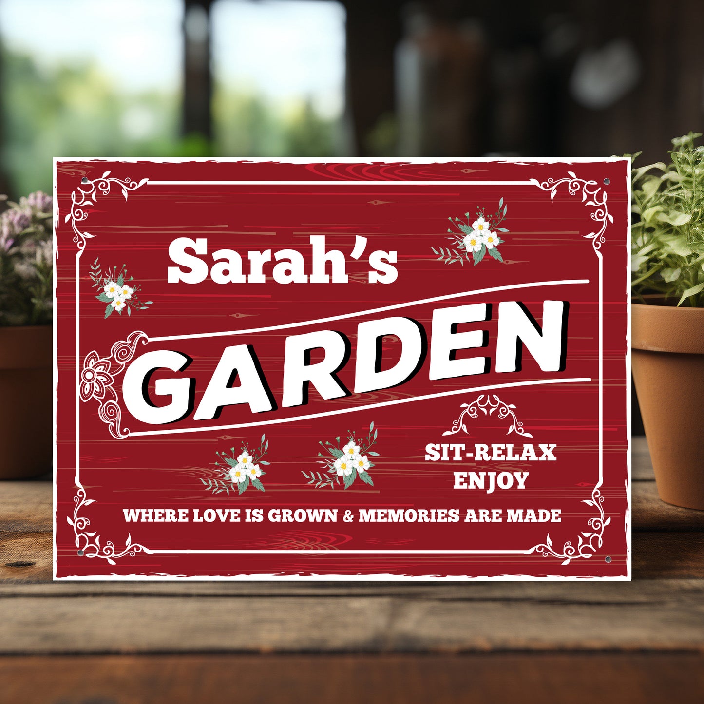 Personalised Garden Signs and Plaques for Outside Garden Signs