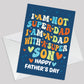 Funny Fathers Day Card From Son FATHERS DAY CARD With Envelope