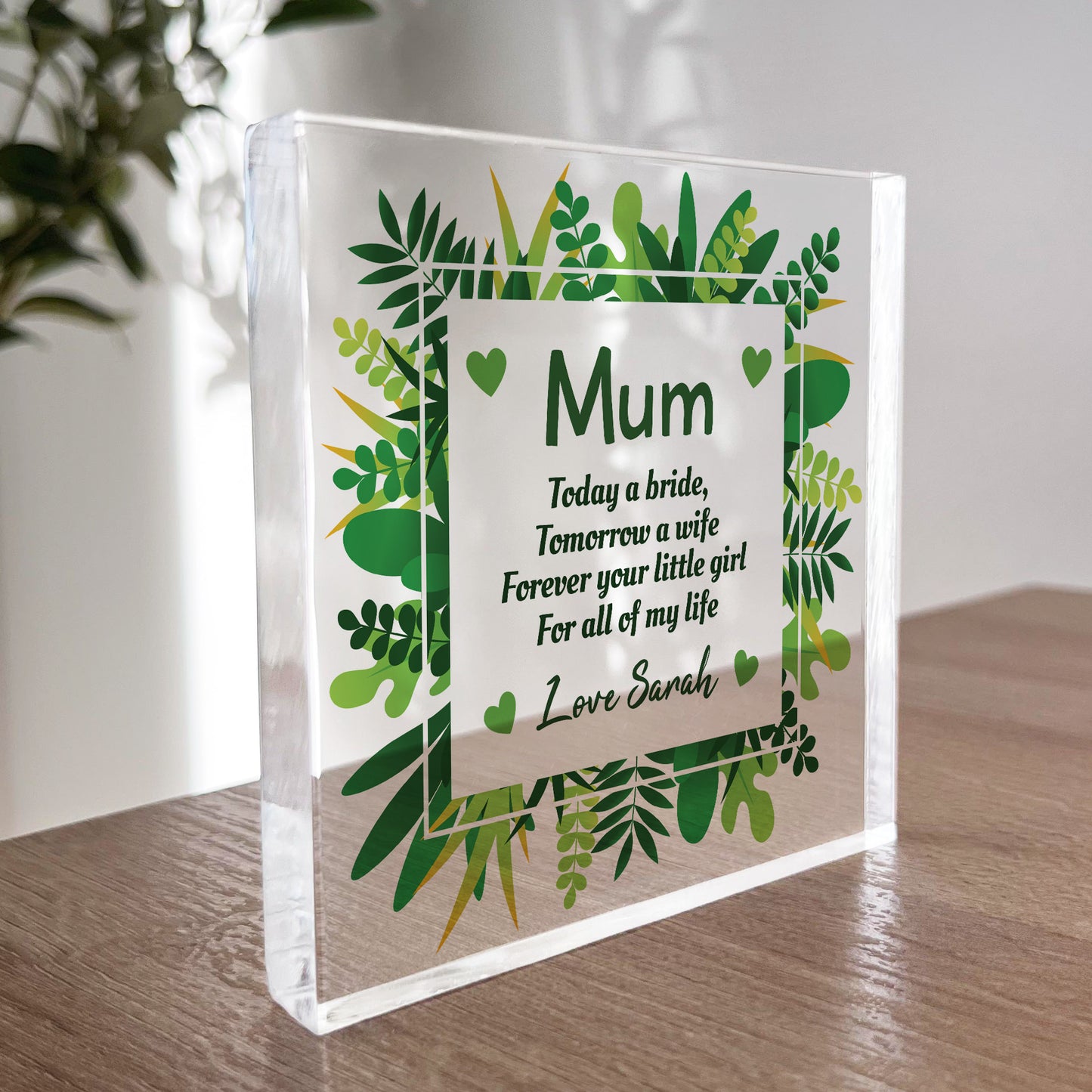 Gift For Mother Of The Bride Personalised Wedding Day Gift