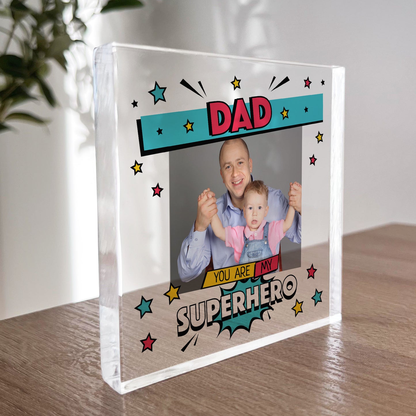 Personalised Fathers Day Gift DAD Superhero Gifts Presents