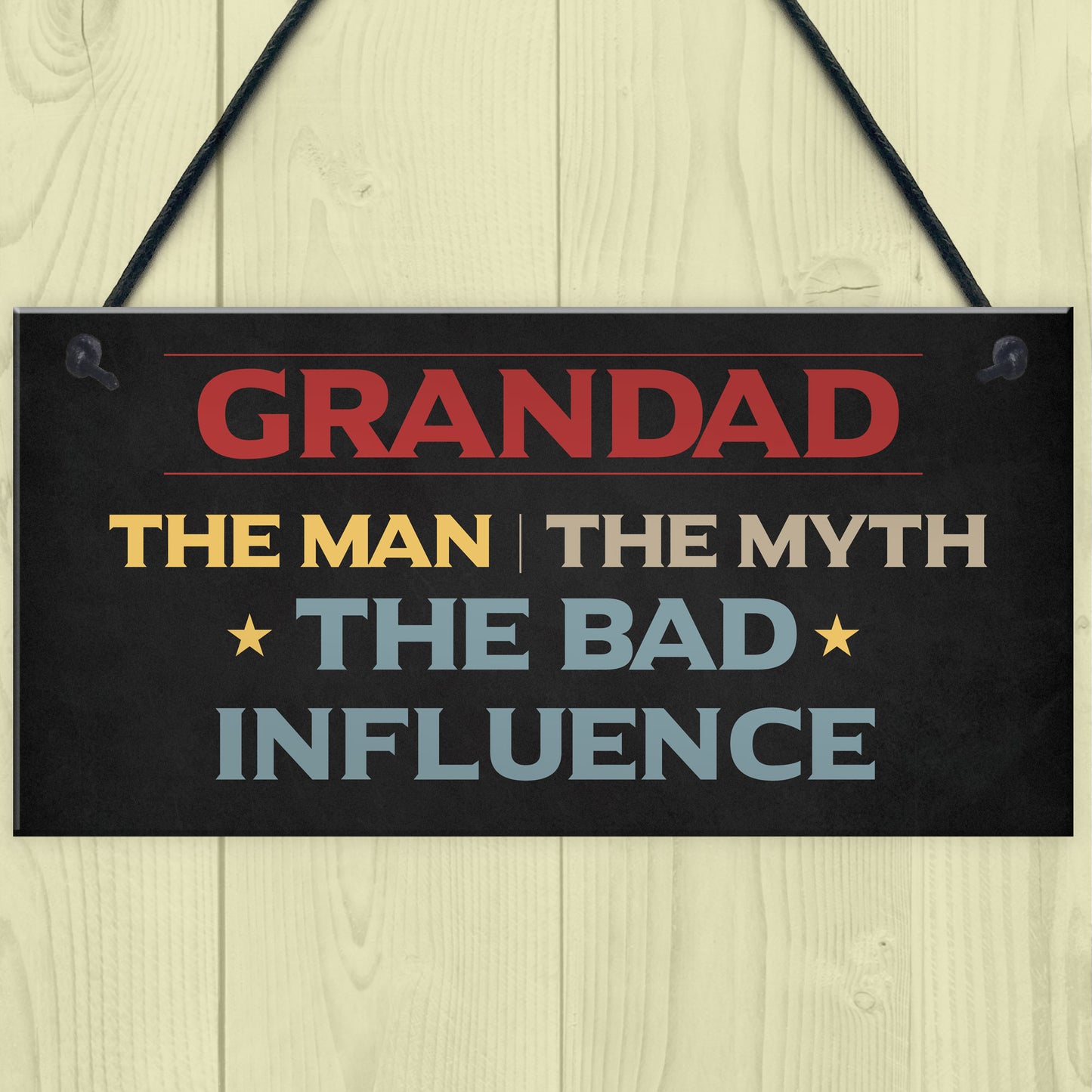 Grandad Gift Novelty Hanging Plaque Fathers Day Birthday Gifts