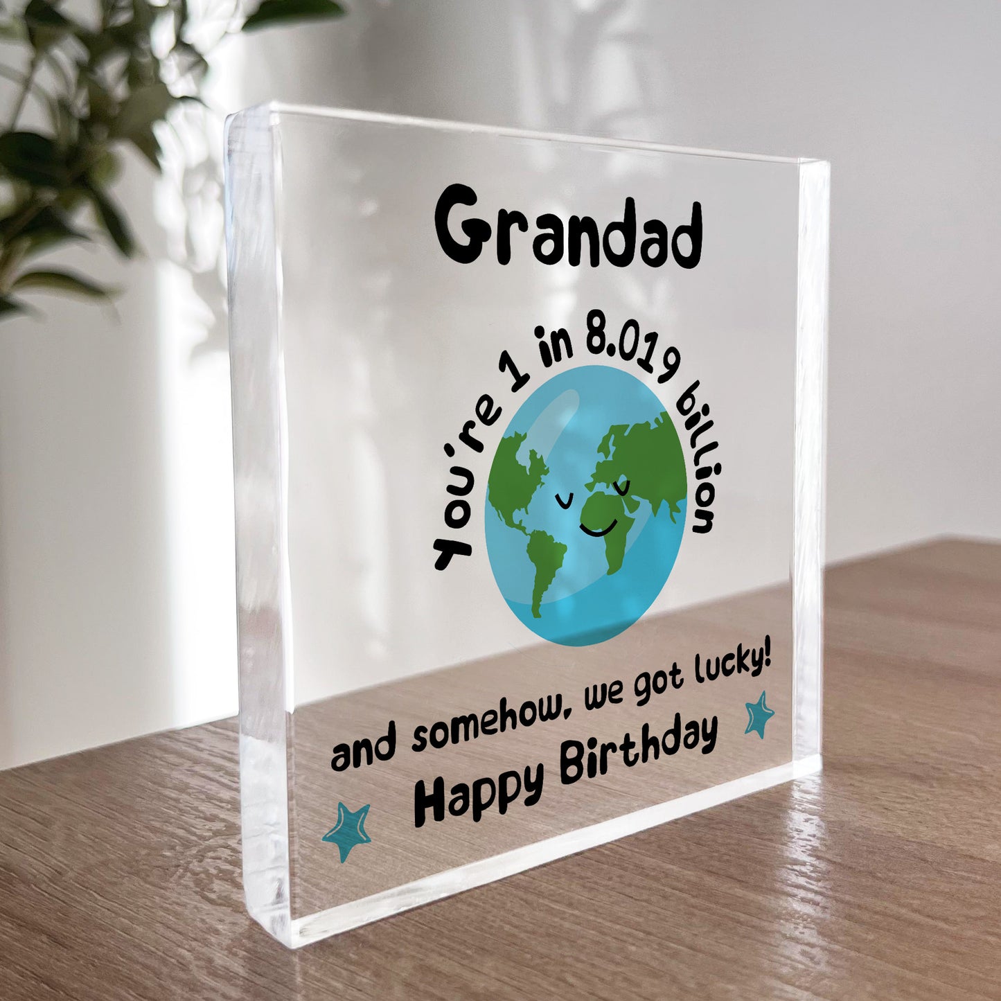 Cute Gift For Grandad Birthday One In A Billion Grandad Thankyou