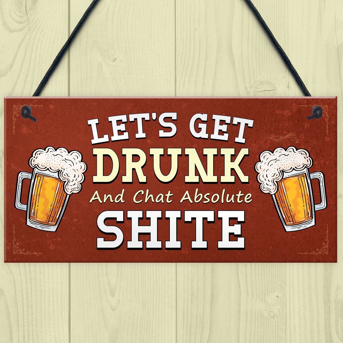 HOME BAR SIGN Hanging Wall Door Sign FUNNY Man Cave Shed Sign