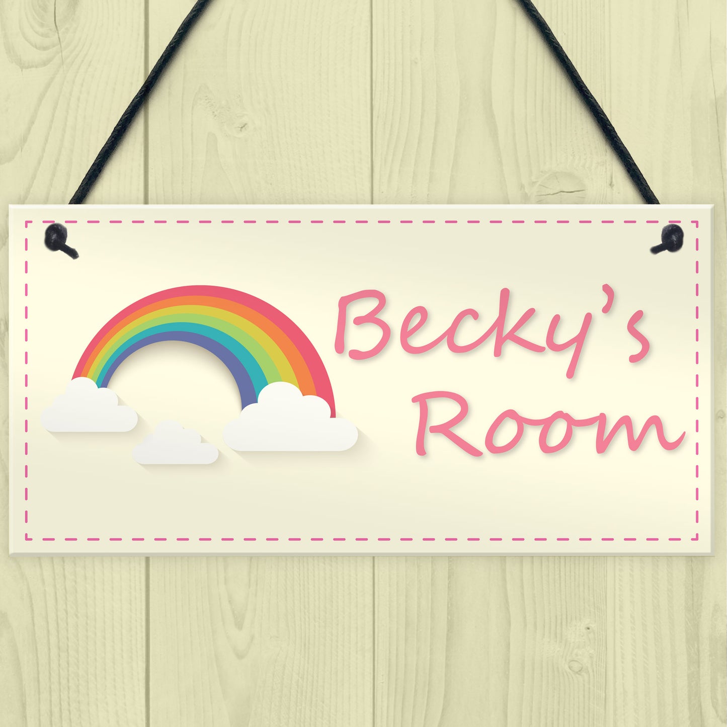 Bedroom Decor Personalised Signs for Children Kids Nursery