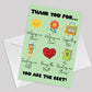 Teacher Thank You Card School Teacher and Teaching Assistant