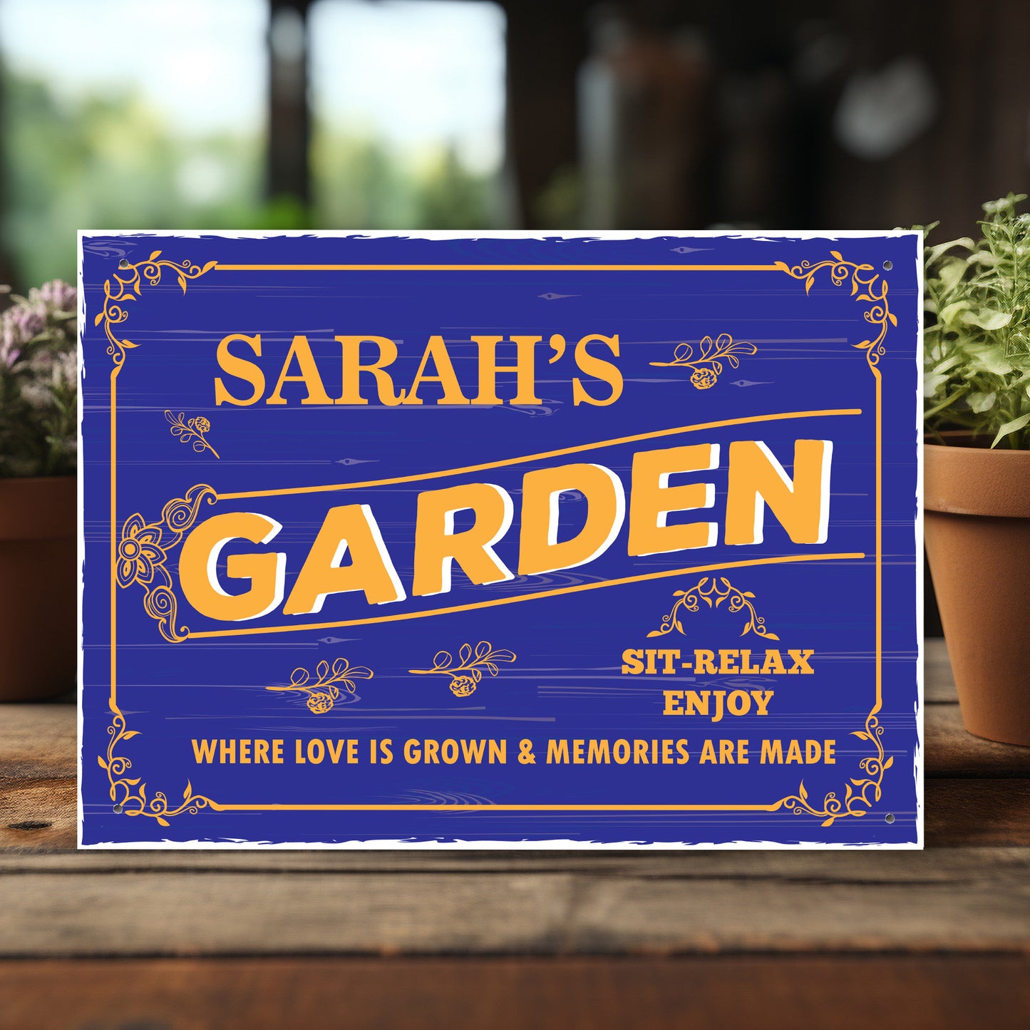 Any Name Garden Signs Personalised Garden Sign For Outdoor