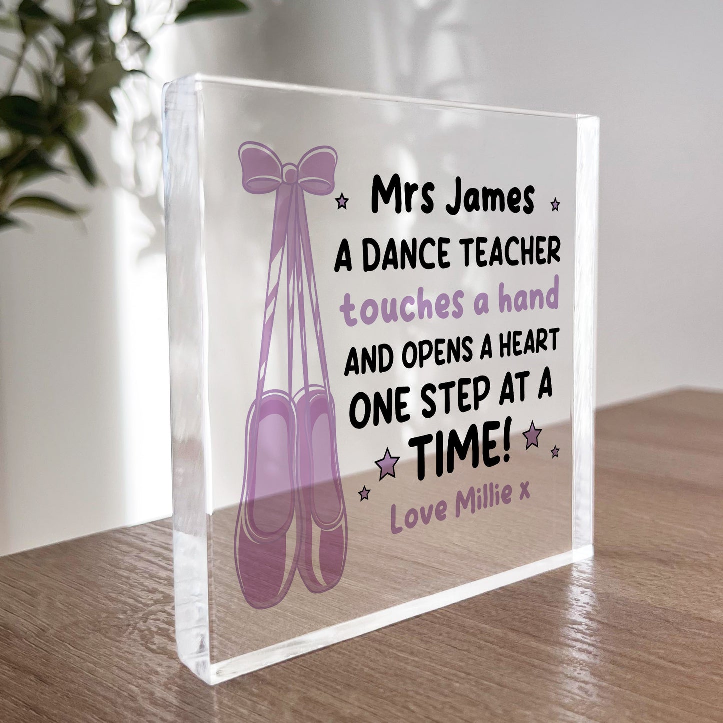 Personalised Dance Teacher Gifts Ballet Tap Jazz Modern Gift