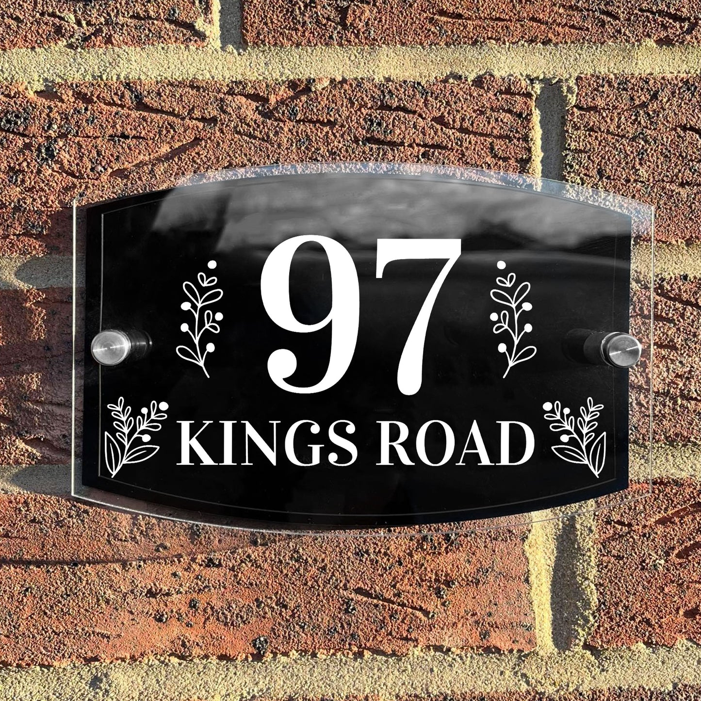 Modern House Signs Plaques Door Numbers 1 - 999 Personalised