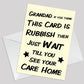 Joke Humour Card For Grandad Fathers Day Card With Envelope