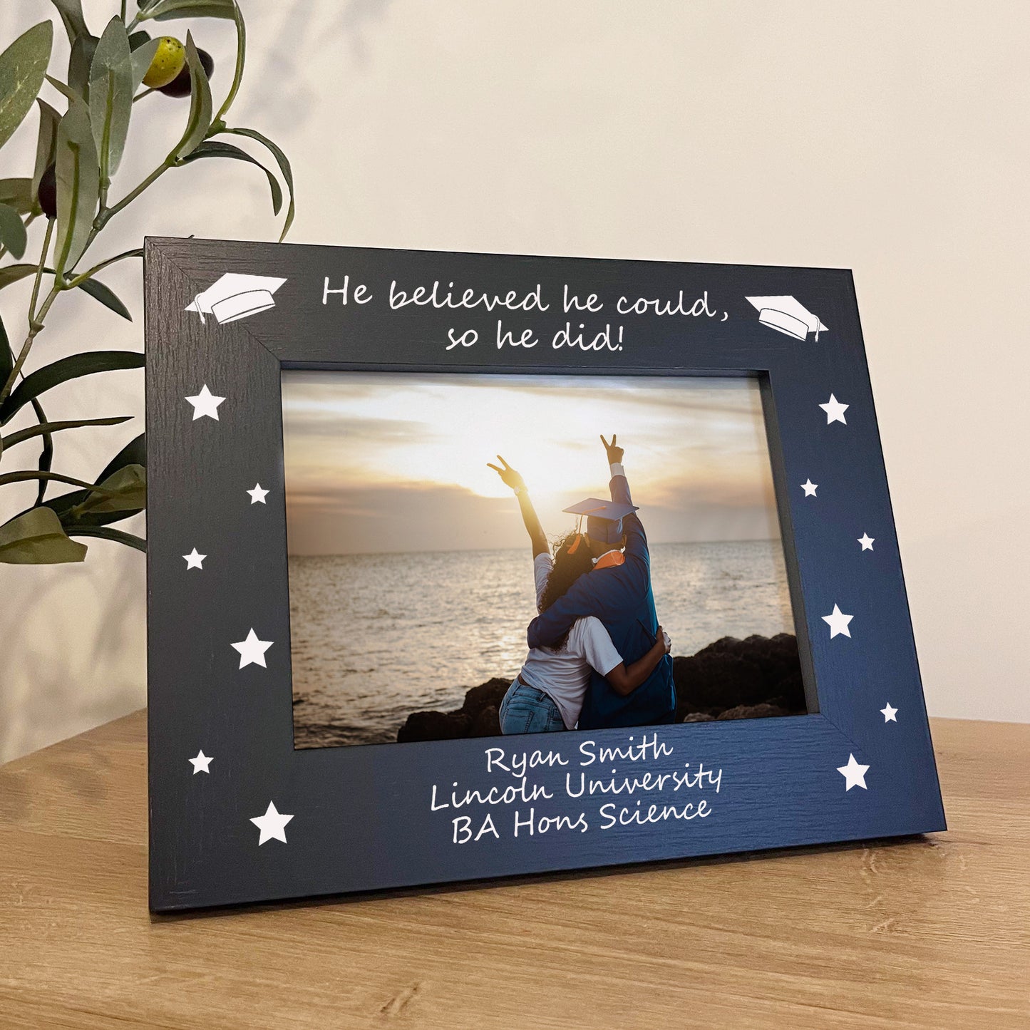 Personalised Graduation Gifts Personalised 7x5 Photo Frame Gift