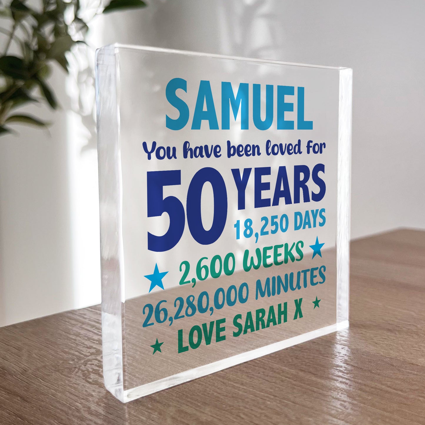 PERSONALISED 50th Birthday Gifts For Him Grandad Dad Uncle