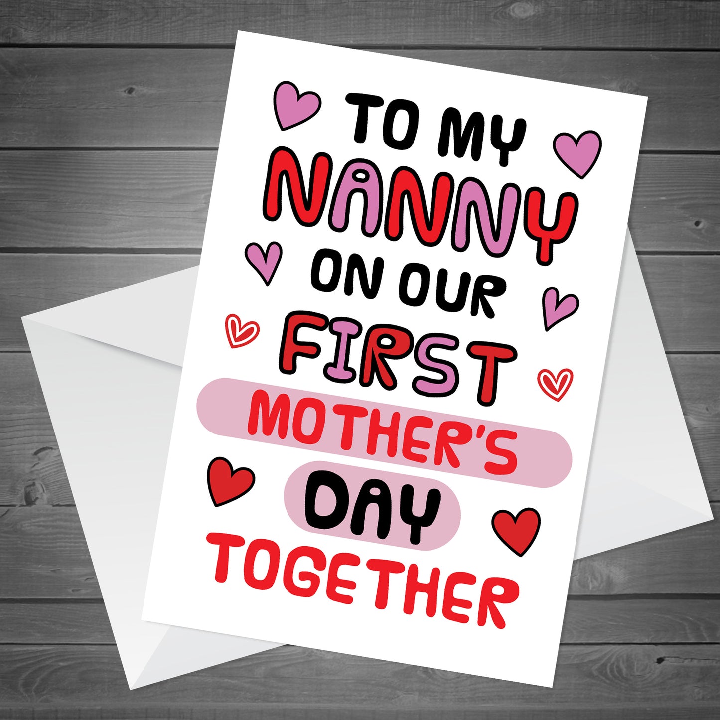 1st Mothers Day Card For Nanny, 1st Mothers Day As Nanny Card