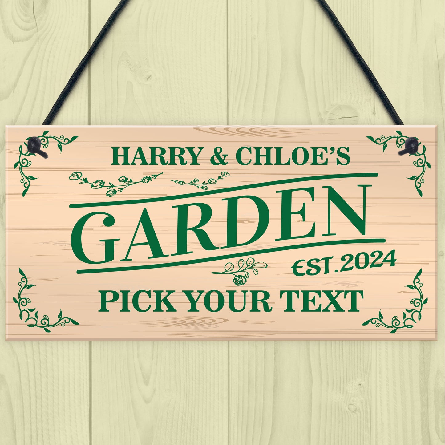 Garden Signs and Plaques for Outside Personalised Garden Signs