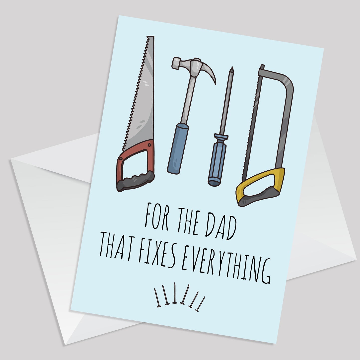 Funny Card For Dad Fathers Day Card With Envelope Dad Card