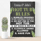 Personalised Hot Tub Plaques Hot Tub Rules Sign Novelty Outdoor