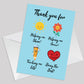 Leaving Card for Teacher Thank You Card for Teacher from Pupil