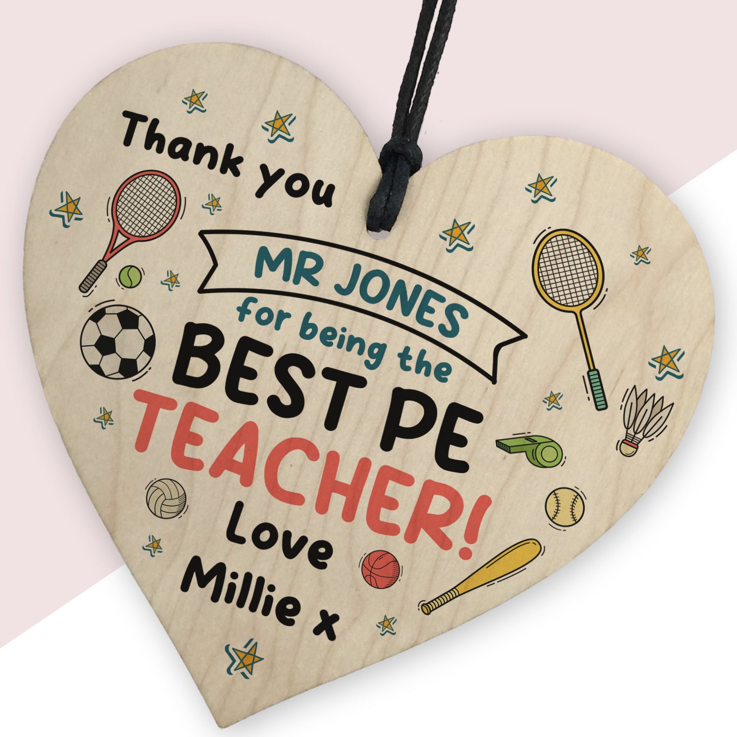 Personalised Gift For PE Teacher PE Teacher Thank You For Him