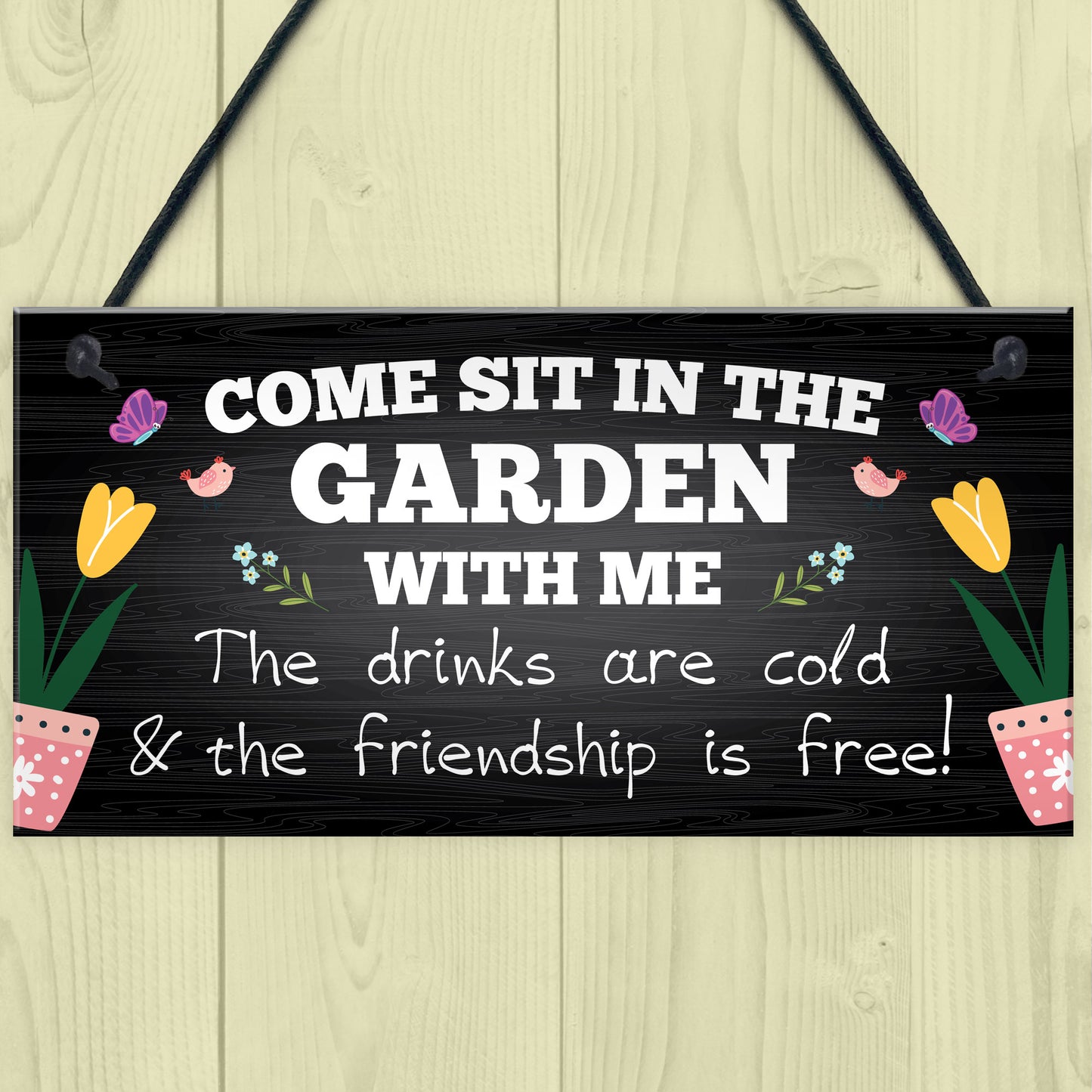 Garden Signs and Plaques for Outside Garden Sign Friendship Sign