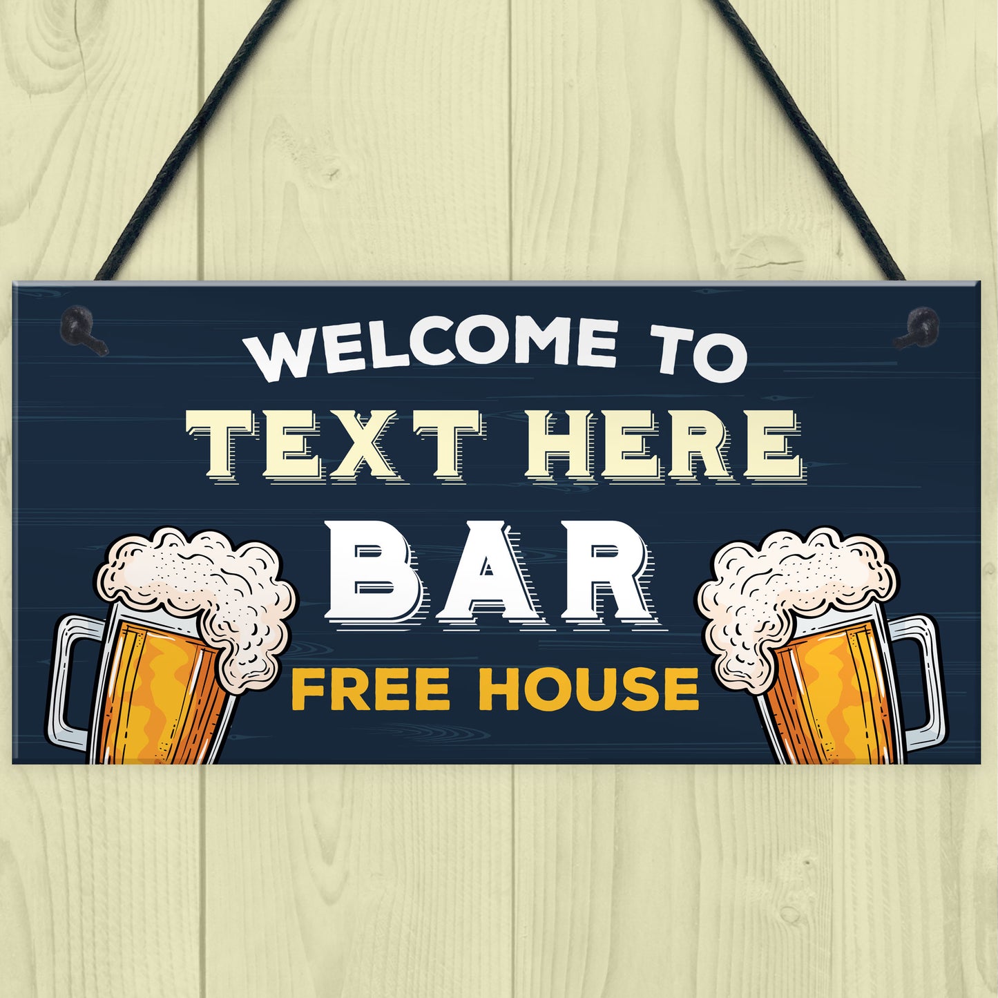 Personalised Home Bar Gift Bar Sign For Home Pub Garden Bar