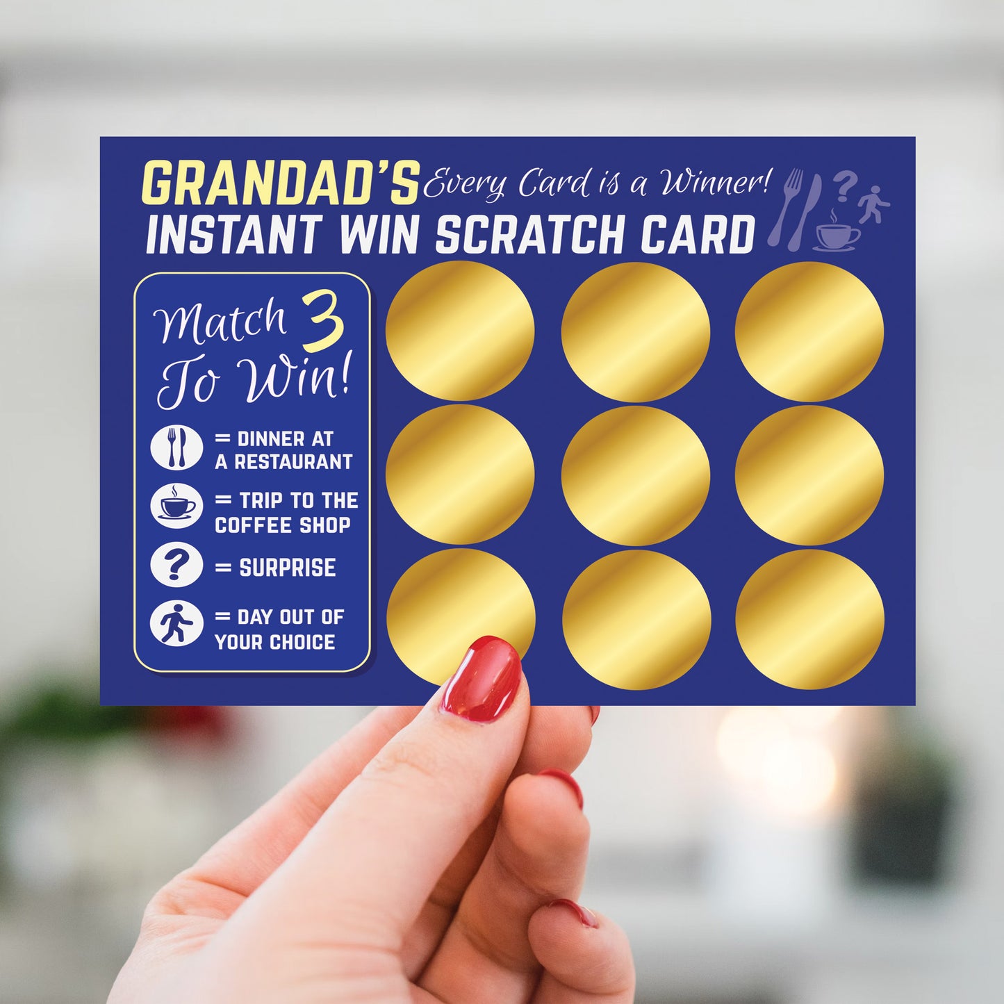 Gift For Grandad Birthday Gifts Novelty Scratch Card Fathers Day