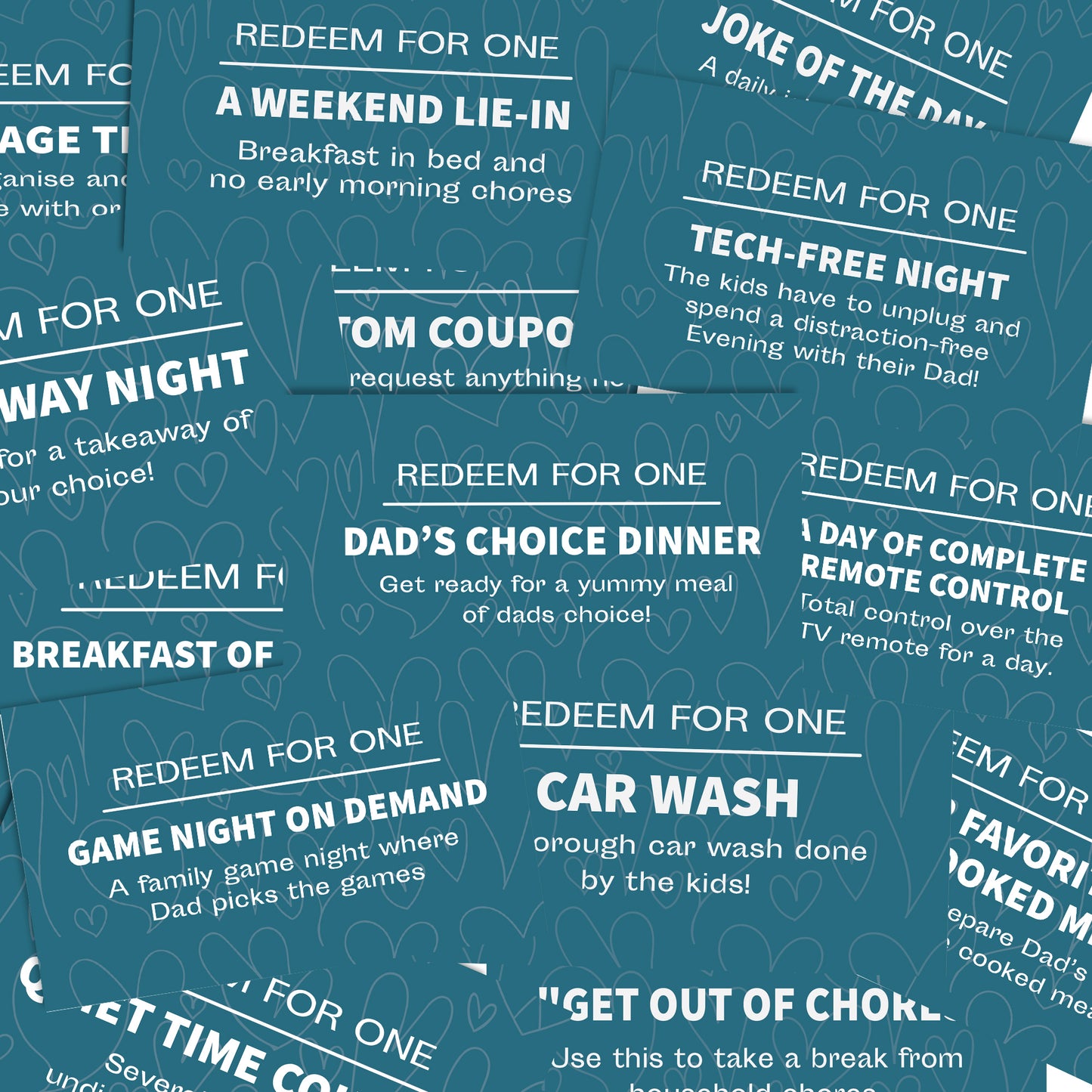 Coupon Book Gift For Dad Fathers Day Gift Coupons For Him