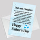 Fathers Day Cards From Daughter Dad Daughter Peom Card