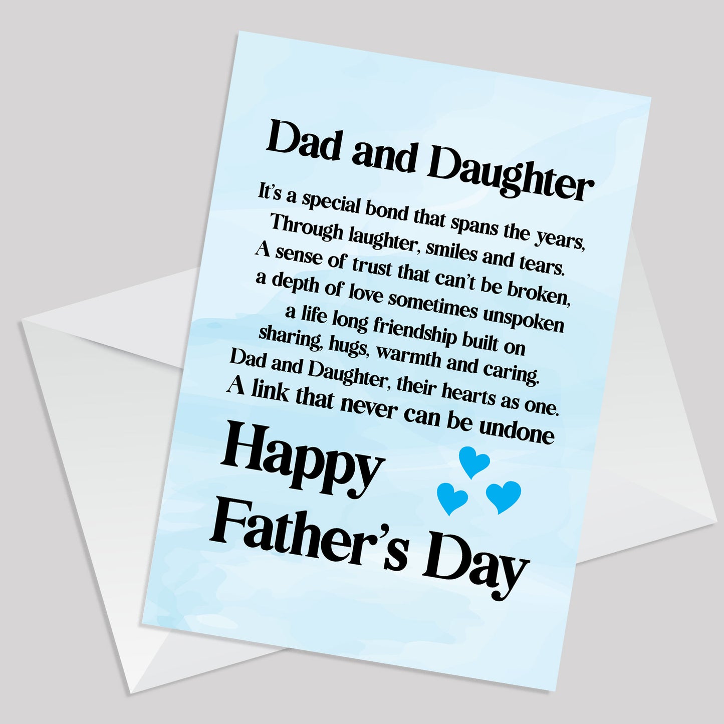 Fathers Day Cards From Daughter Dad Daughter Peom Card