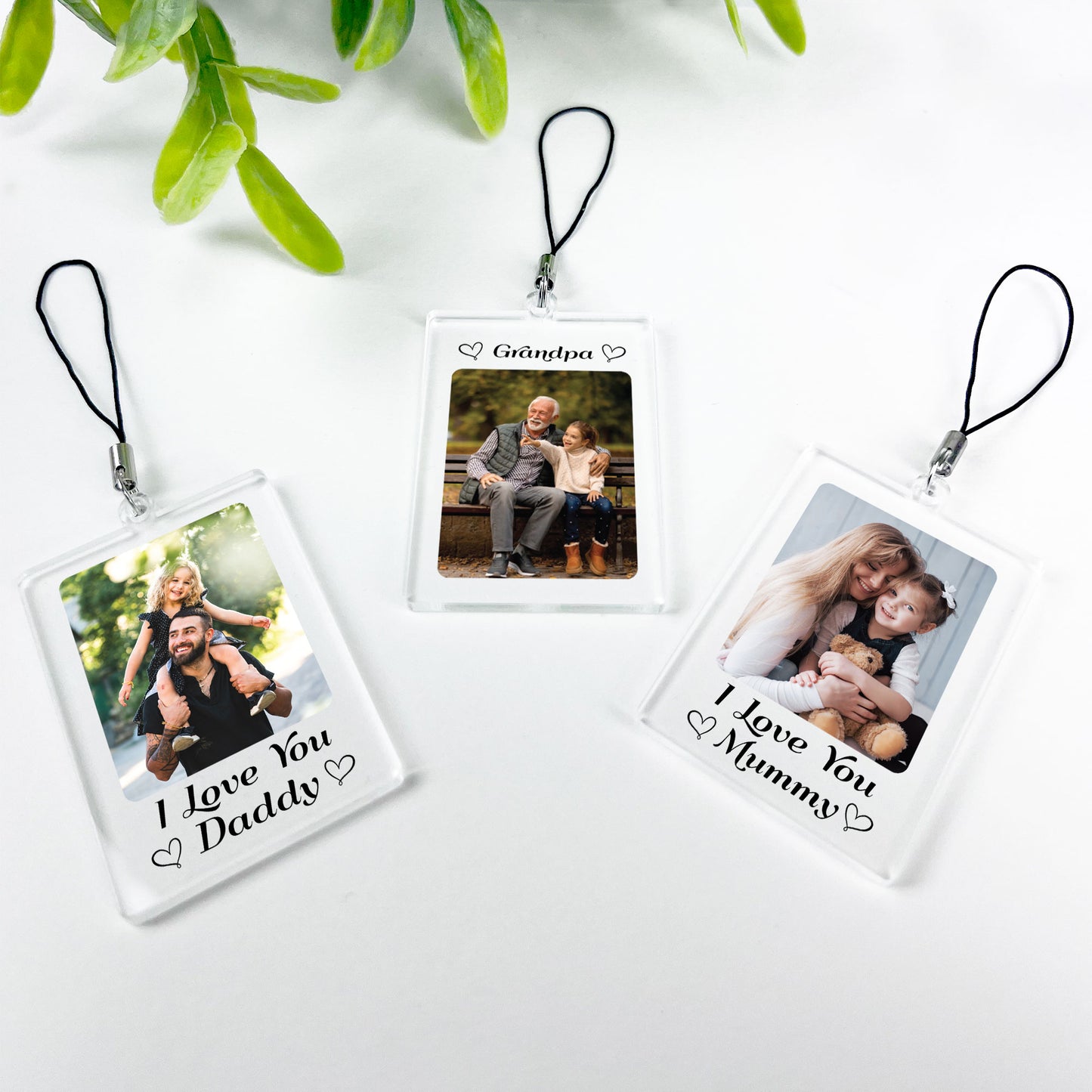 Grandpa Keyring Gifts Personalised Grandparent Photo Keychain