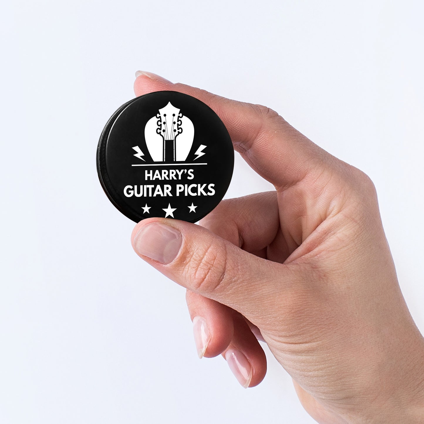 Personalised Guitar Pick Tin Birthday Gifts For Men Women Gift
