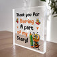 Teacher Gifts for Women Men Thank You Acrylic Block Heartwarming