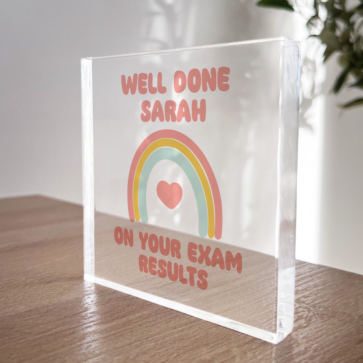 Personalised Well Done On Your Exam Results Freestanding Block