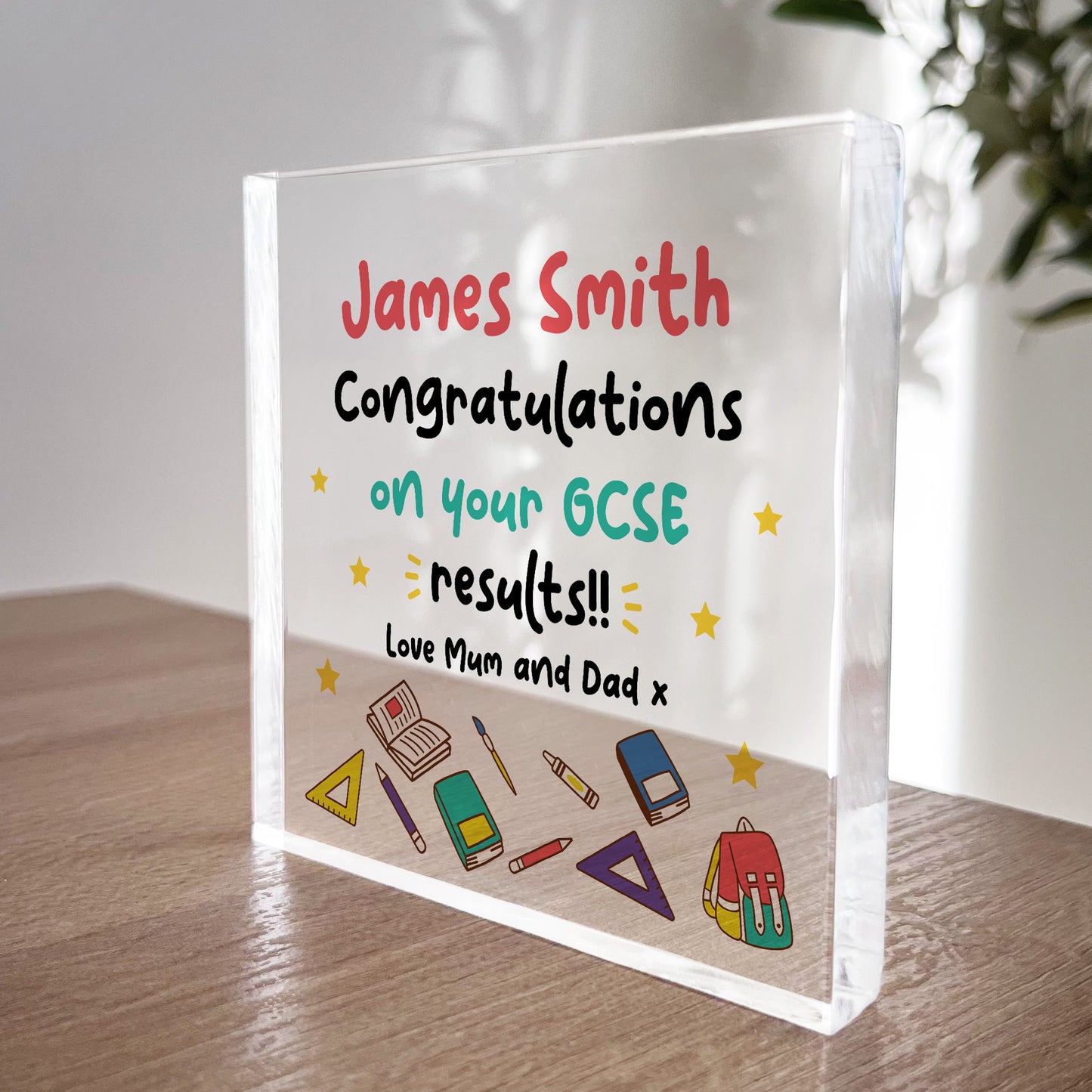 Personalised Congratulations On Your GCSE Results Gift