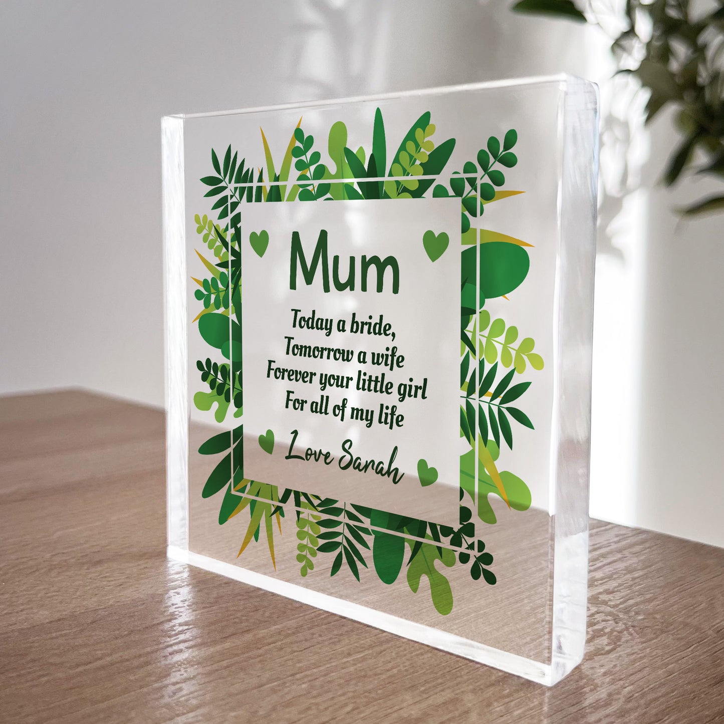 Gift For Mother Of The Bride Personalised Wedding Day Gift