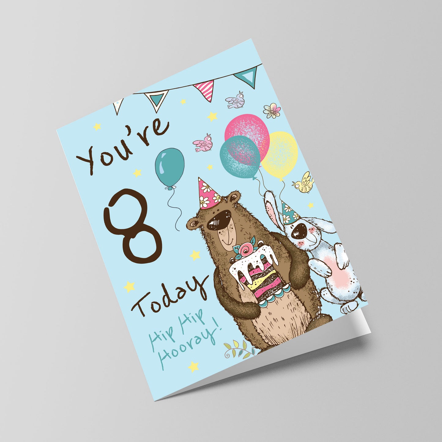 Youre 8 Today Birthday Card Seventh Birthday Card For Son
