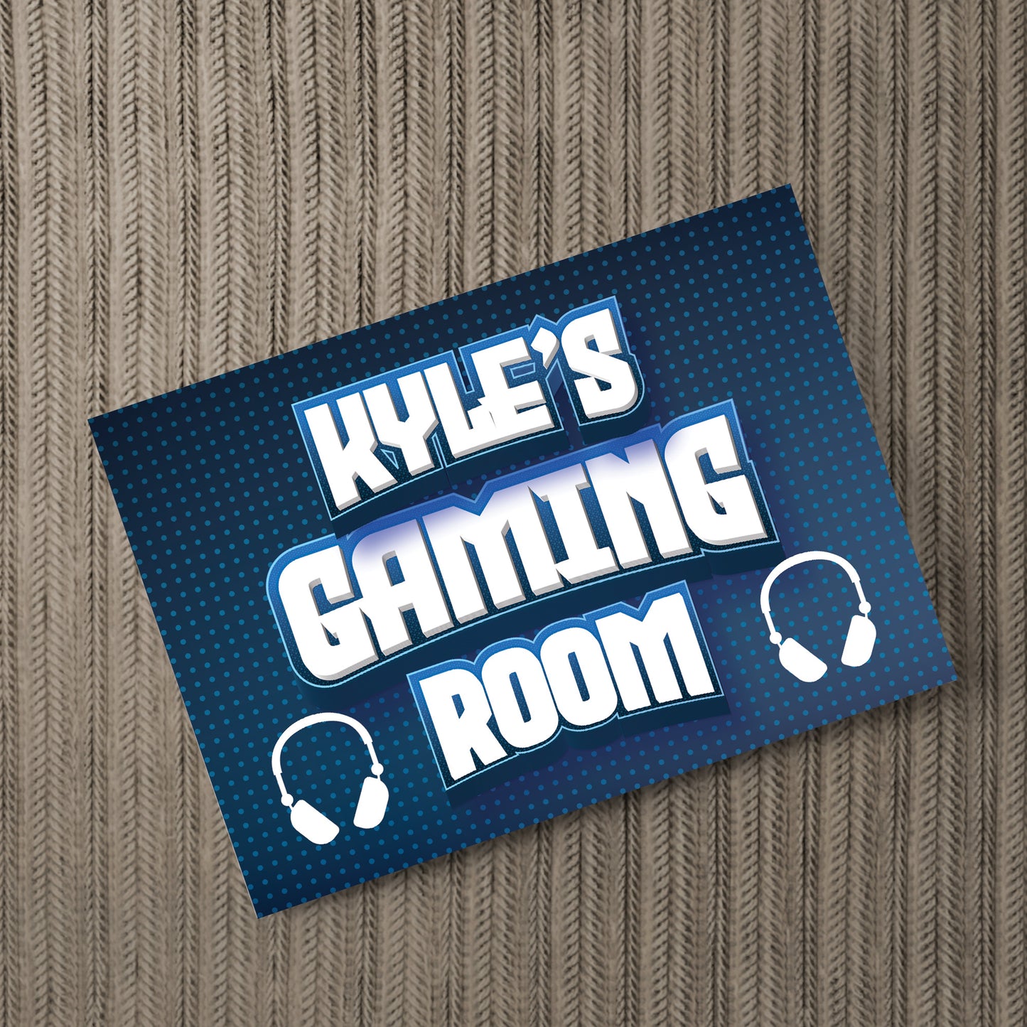 Personalised Gaming Room Print Gaming Wall Art Boys Bedroom