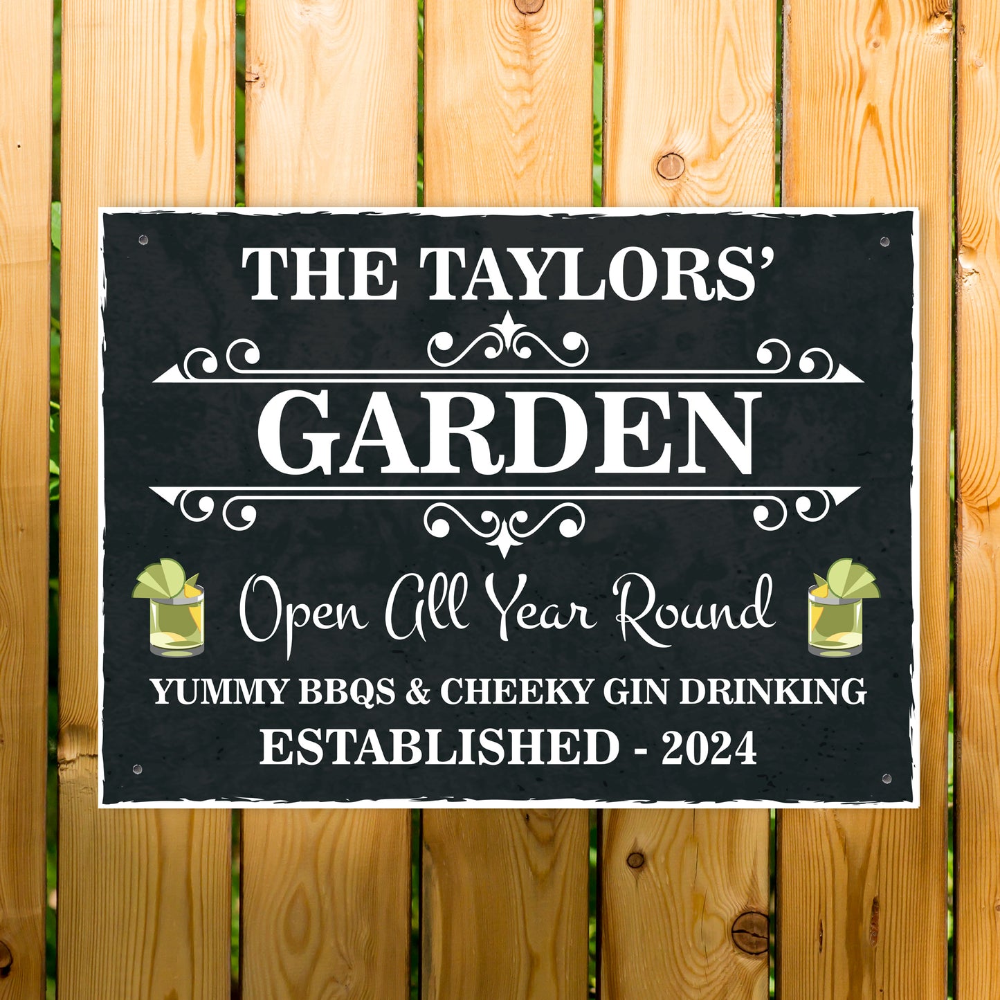 Personalised Sign For Garden Hanging Wall Sign Shed Sign WELCOME