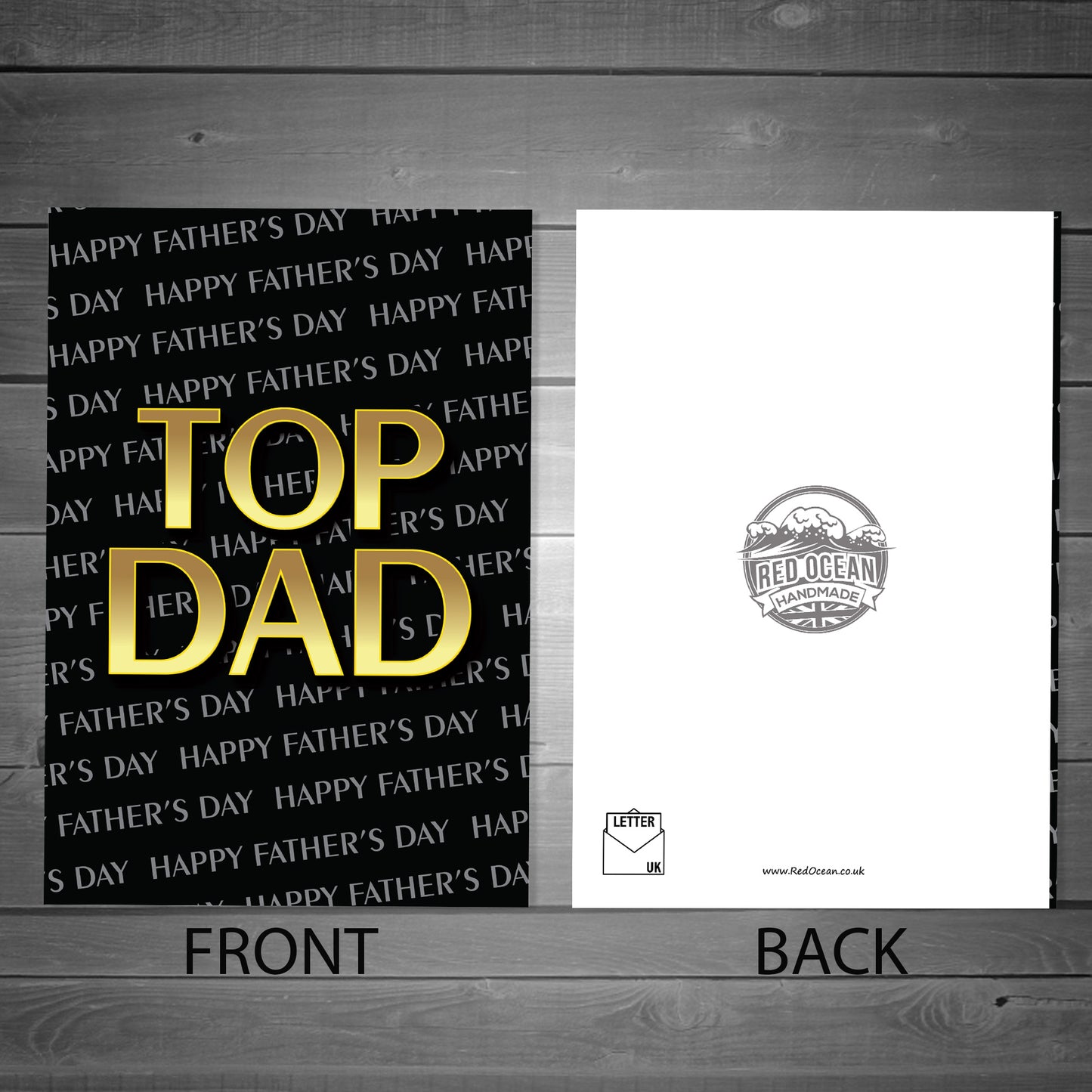 Fathers Day Card For Dad TOP DAD CARD From Daughter Son