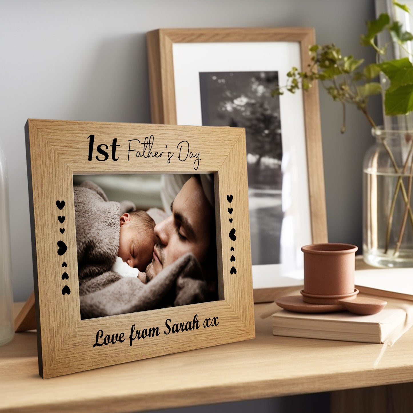 Personalised Photo Frame 1st Fathers Day Gift For Dad Daddy