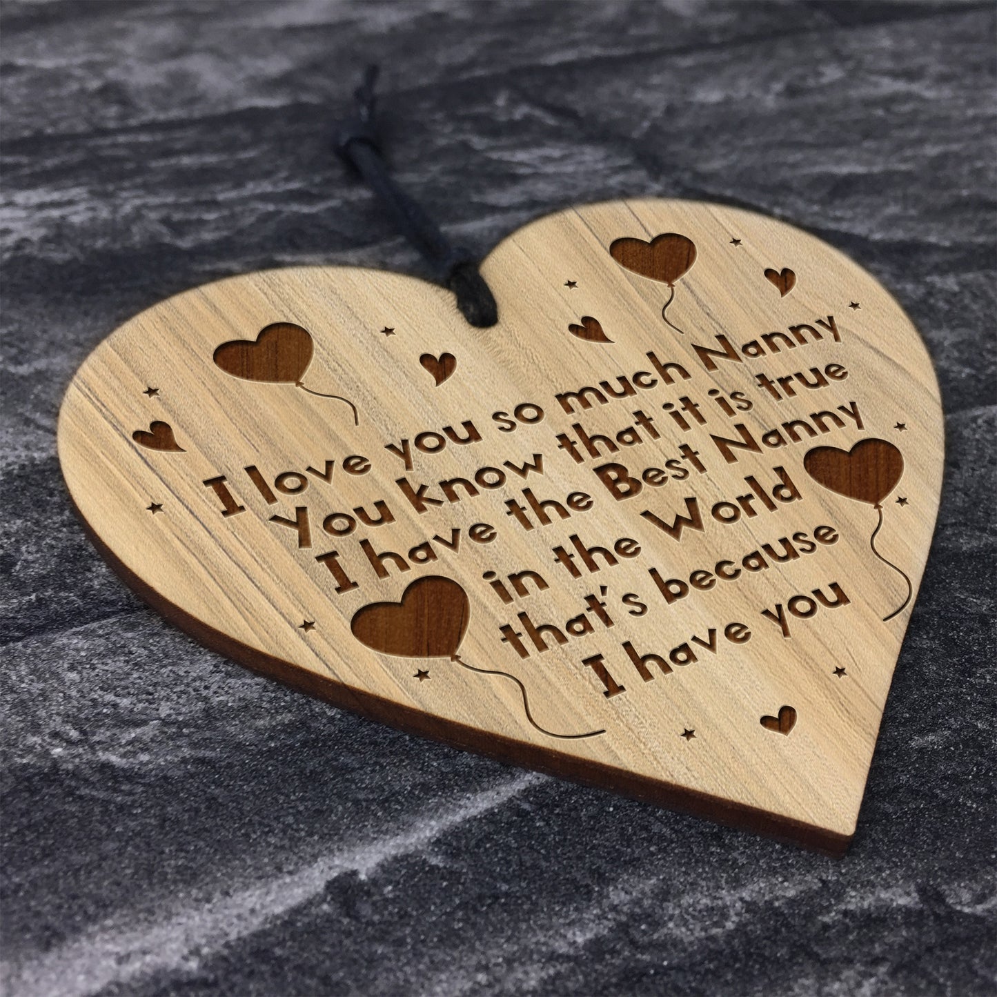 Nanny Gifts For Birthday Engraved Heart Gift For Nanny Thank You