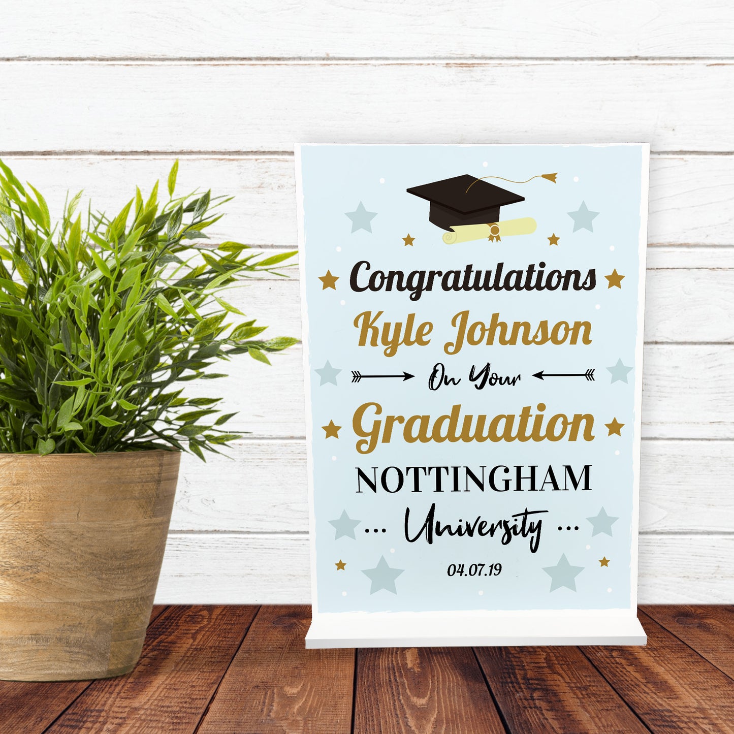 Graduation Congratulations Personalised University Degree