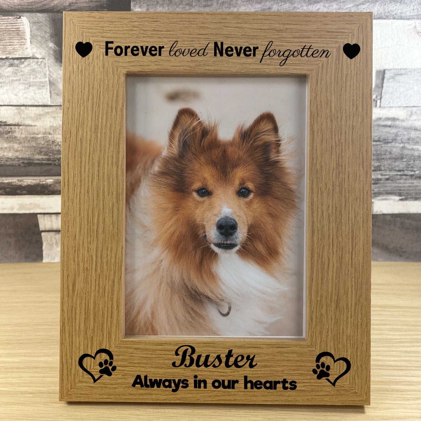 Dog Memorial Photo Frame Keepsake Cat Memorial Personalised