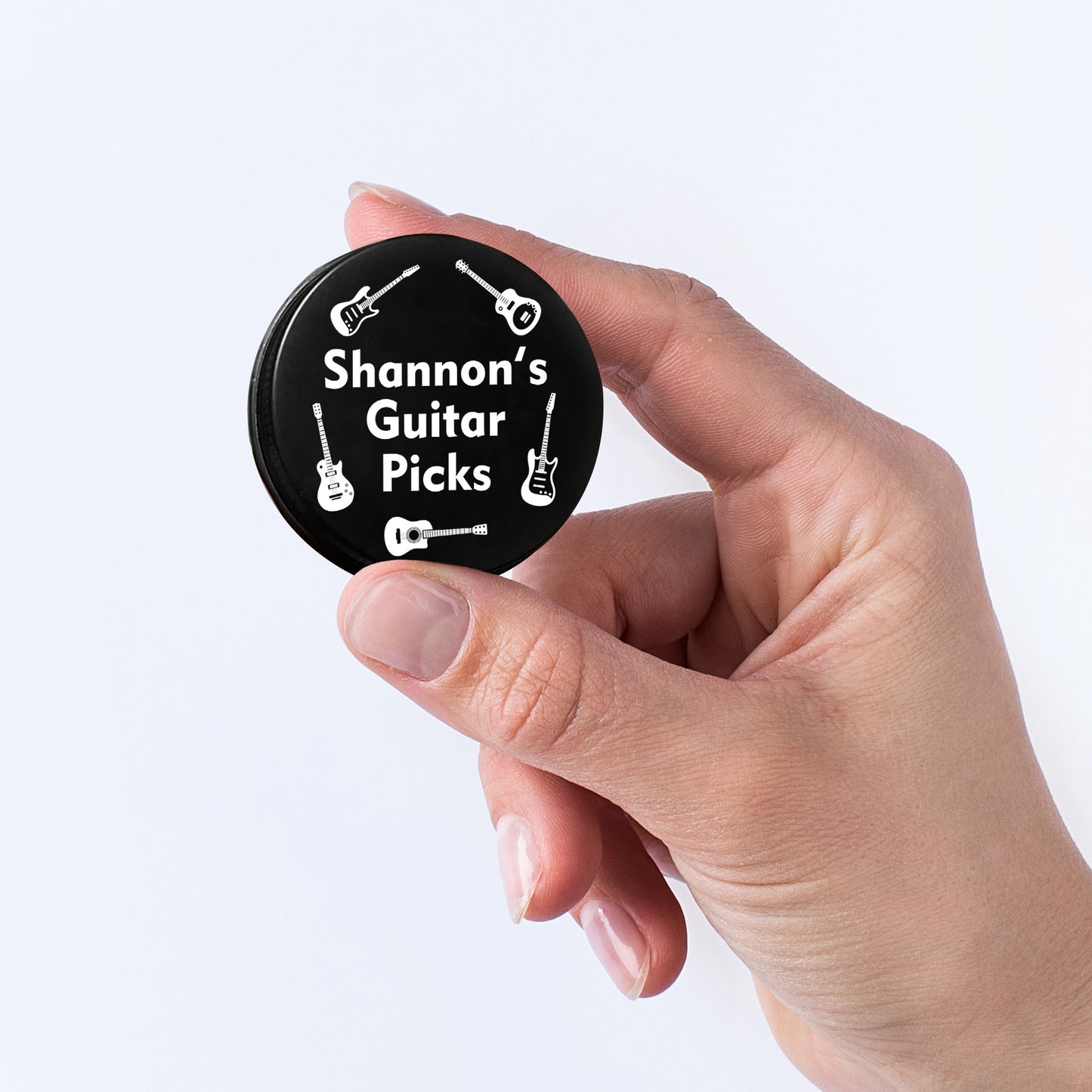 Personalised Guitar Pick Plectrum Storage Tin Birthday Gifts