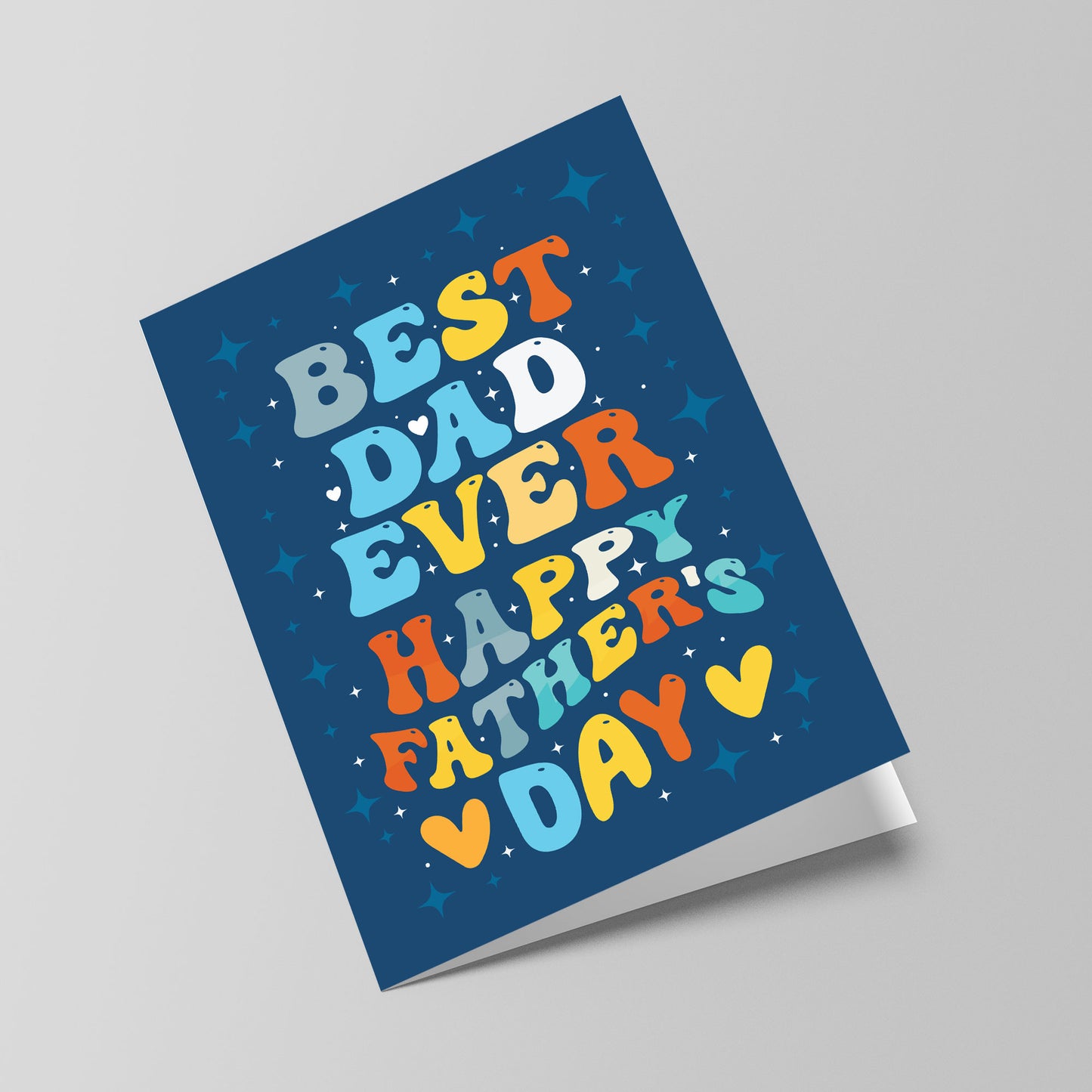 BEST DAD EVER Fathers Day Cards Greetings Card With Envelope Dad