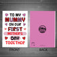 1st Mothers Day Card For Mummy 1st Mothers Day As Mummy Card