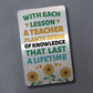 Thank You Gift for Teacher Metal Card Teacher Gifts Appreciation