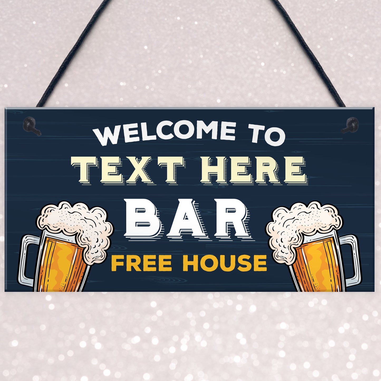 Personalised Home Bar Gift Bar Sign For Home Pub Garden Bar