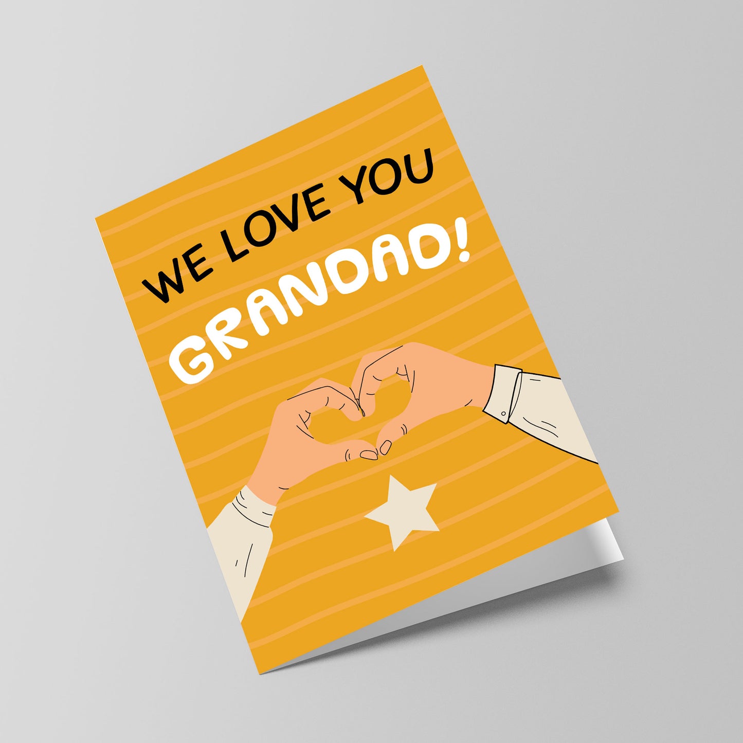 Fathers Day Card For Grandad WE LOVE YOU GRANDAD CARD